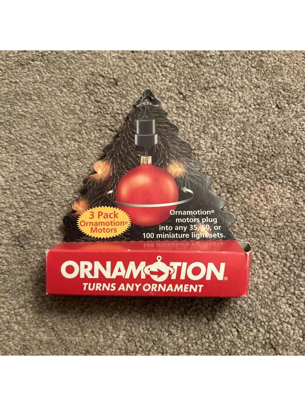 Midwest 1998 Ornamotion Rotating Ornament Hook Christmas Hook Spin Motor  w/ Box